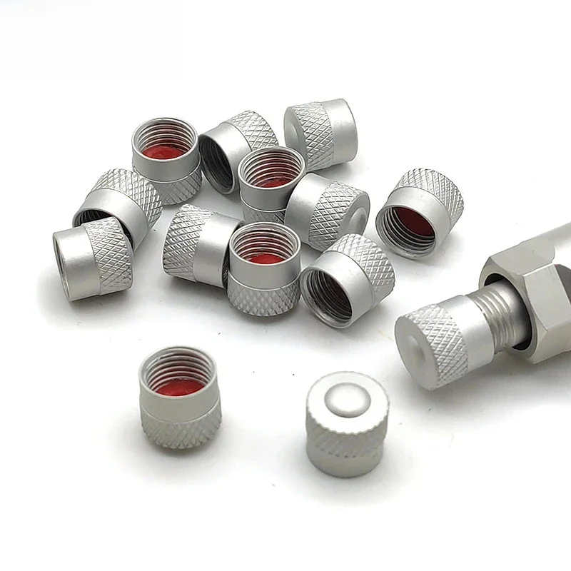 4/8/12PCS Osłony kół pneumatycznych Aluminiowe osłony przeciwpyłowe Kołpaki na opony samochodowe do samochodów i motocykli Ciężarówki Rowery — zdjęcie 2