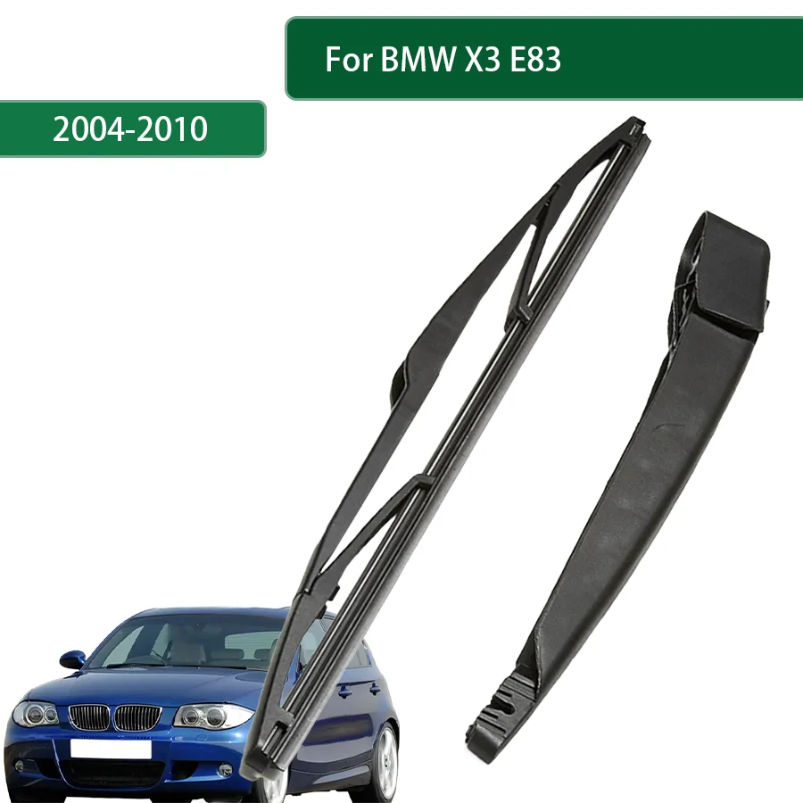 

For BMW X3 E83 2004-2005-2009-2010 Rear Wiper Blade Arm Set Rear Window Windshield