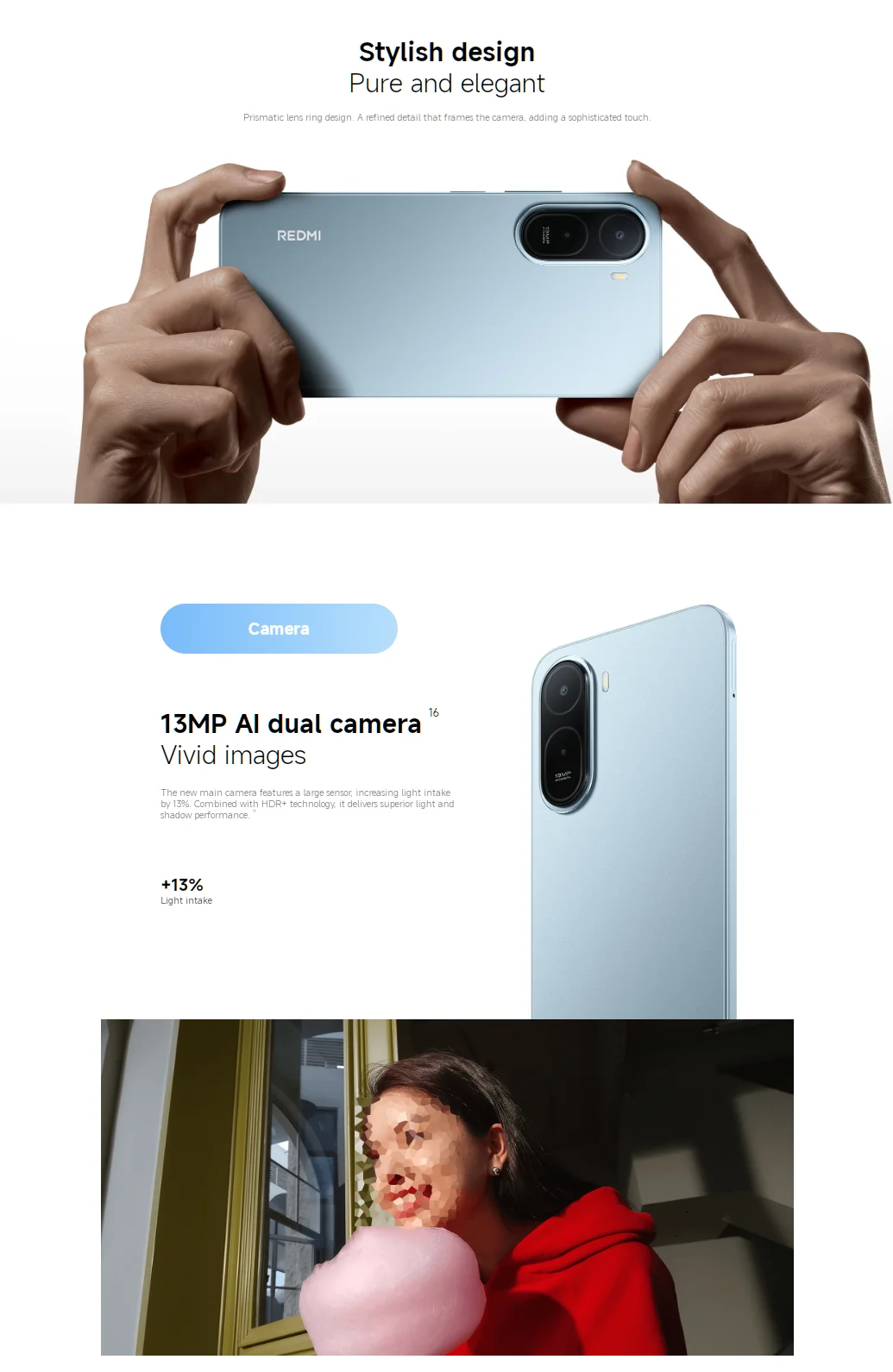 Xiaomi REDMI A7 Pro 4G Smartphone, 6.9" HD+ 120Hz Display, 6300mAh Large Battery, 15W Fast Charging, 13MP Main Camera