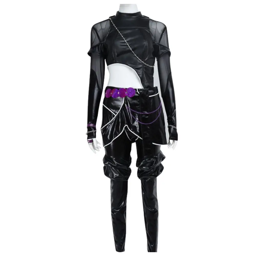 Disfraz de Kpop Rumi Zoey Mira para adulto, disfraz para mujer y niña, ropa de cuero, trajes de juego de rol, traje de Carnaval de Halloween