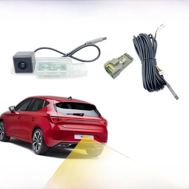 Tylna kamera HICAMRUI do Seat Leon MK3 5F FR LE 2013-2019 2020 Canbus Dynamic Trajectory Camera Plug and Play bez kodowania — zdjęcie 2