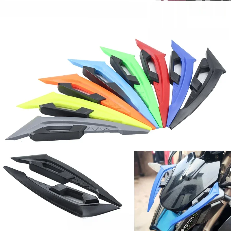 Przednie owiewki motocykla Winglets 1 para Uniwersalne spojlery boczne Dynamiczna naklejka na skrzydło Aerodynamiczne skrzydło motocykla — zdjęcie 2