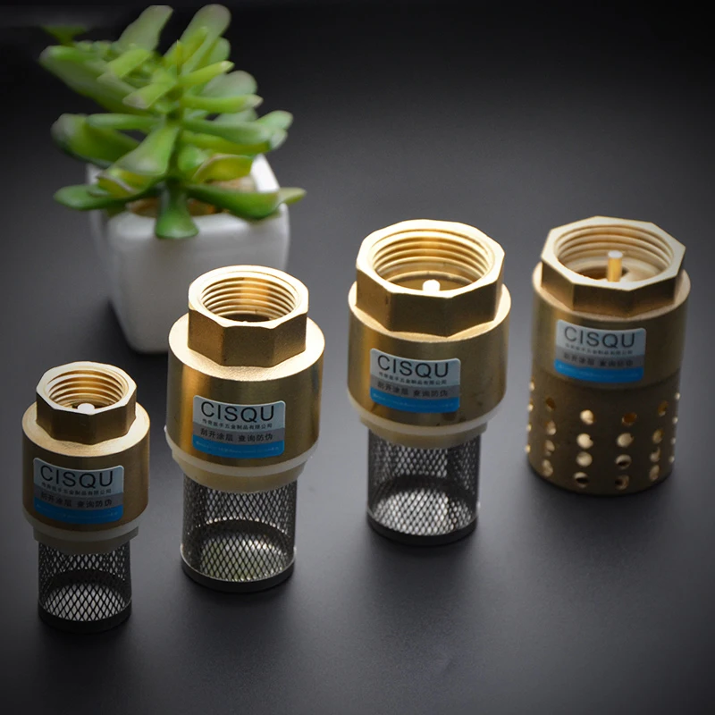 

DN15/20/25/40/50 Brass Check Valve Foot Vlave Bottom Valve 1/2＂3/4＂1＂1-1/4＂1-1/2＂2＂BSP Female Thread Water Pump One Way Valve