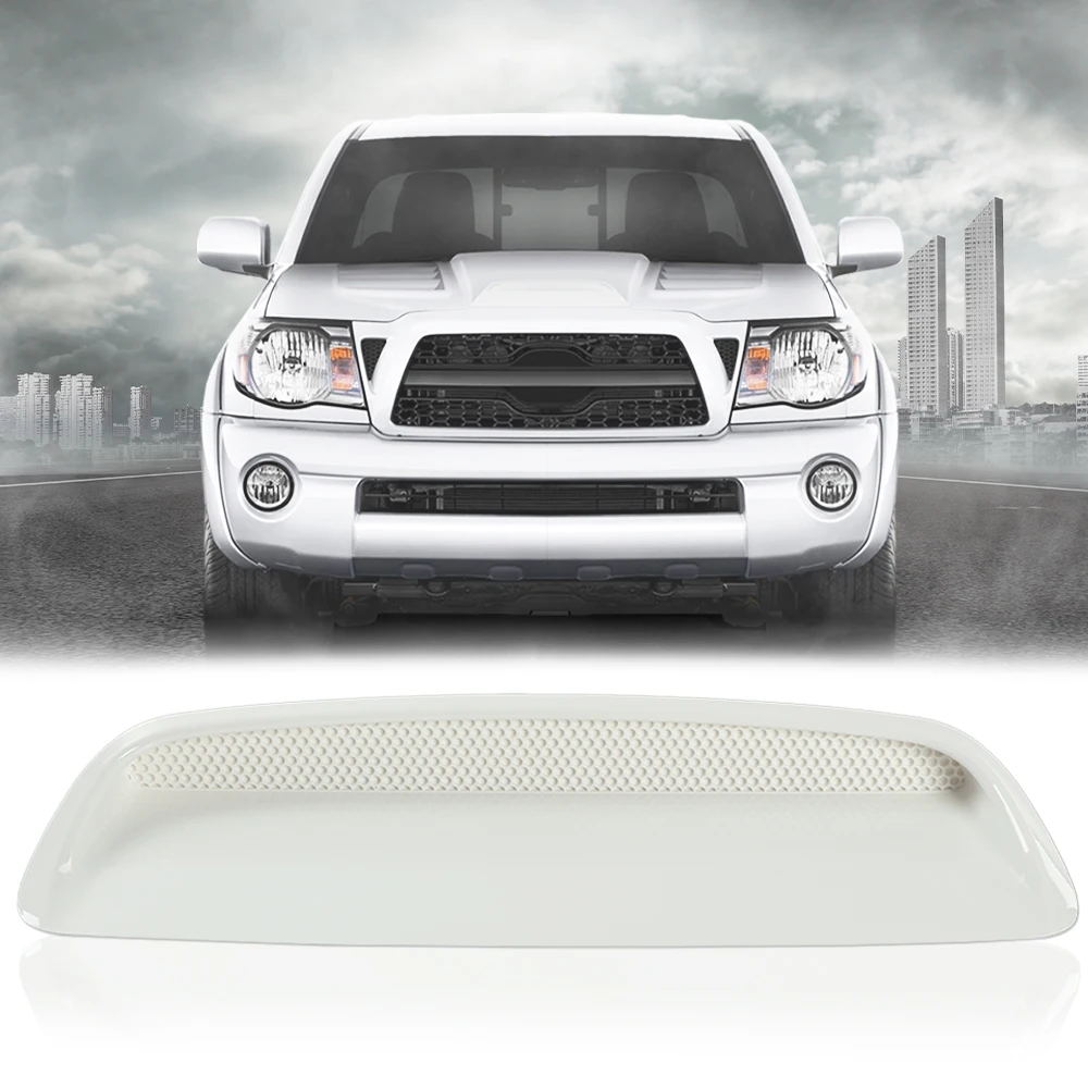 

Совок переднего капота автомобиля, пластик, белый, новый, подходит для Toyota Tacoma 2005-2011 гг., замена пластика для 7618135050A1, прочный, прочный