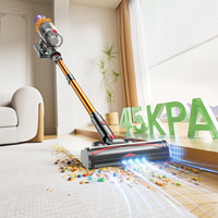 Cordless Vacuum Cleaner, 550W 45KPA 55Mins Cordless Stick Vacuum Cleaner with Touch Screen, 6 Lbs Very Lightweight