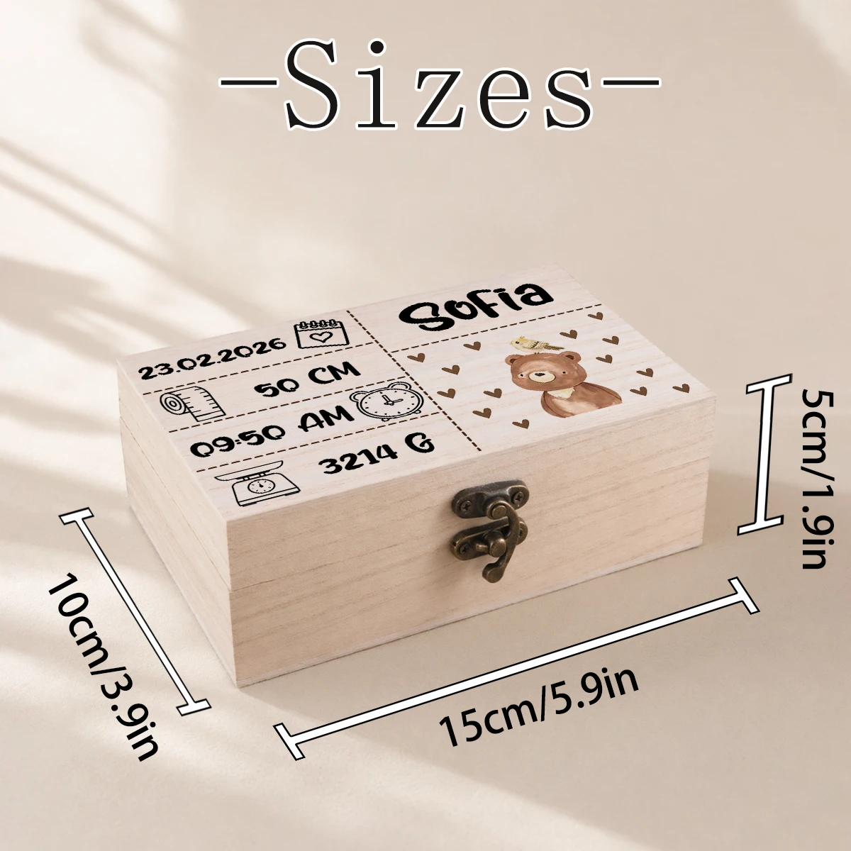 Custom animal-themed baby memo - đánh giá và giá Baby Nursery Keepsake