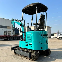 Customized Multifunctional Small Mini Excavator Farm Garden Digger 1ton 1.7ton Small Digger Bagger Mini Excavator for Sale