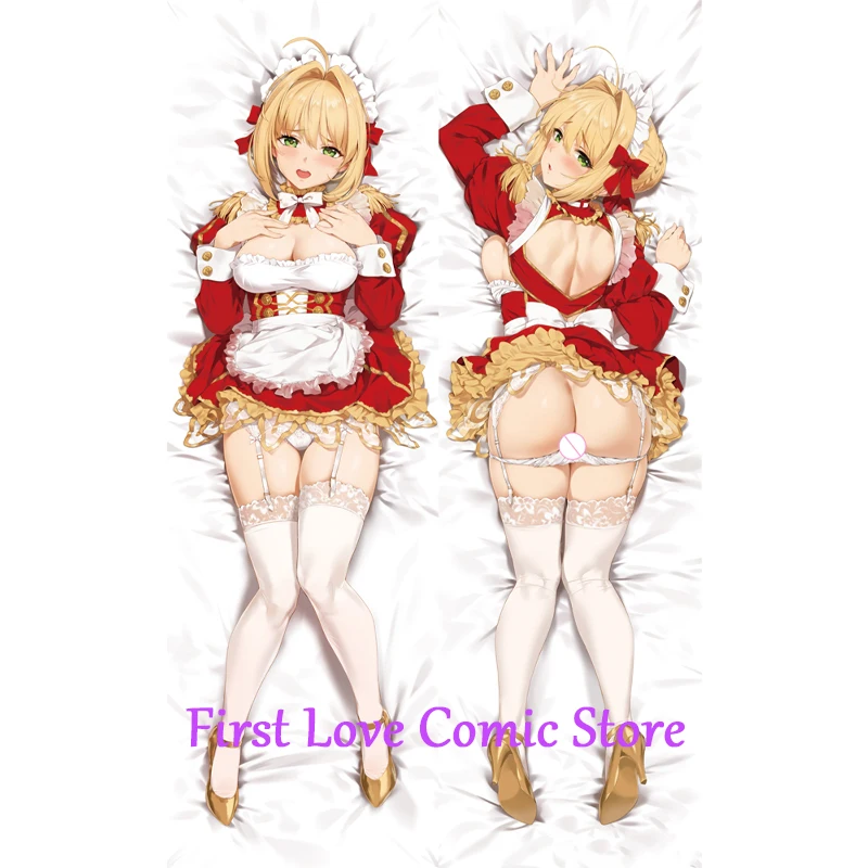 

Dakimakura Anime Pillow Cover Nero Charismatic Giant Breasts Double Sided Print Life-size Body Decoration