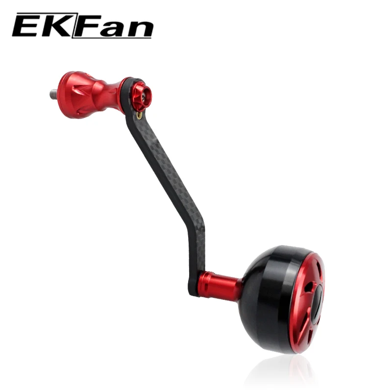 Ekfan  Aluminum Alloy Knob Carbon Fiber Fishing Reel Handle Suitble For SHI Spinning Reel Tackle Accessory