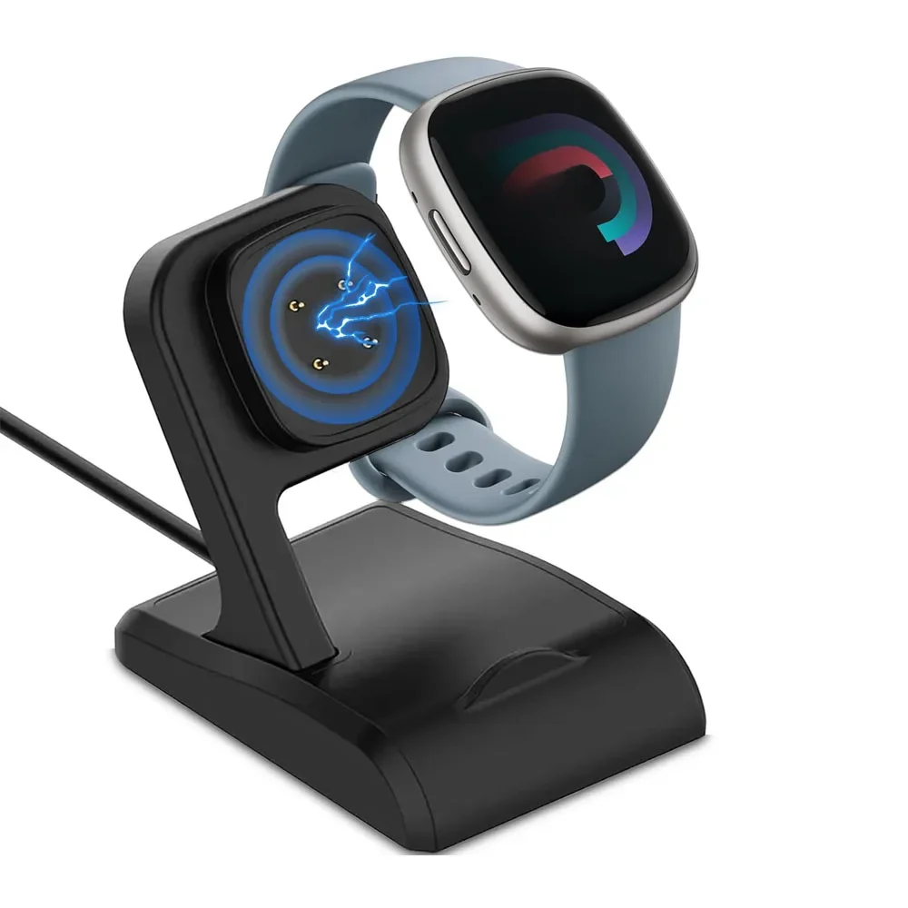 Support de charge magnétique Smartwatch, chargeur S6 pour Fitbit Zanpersever, fouet, fouet 2, Versa 3, Versa 4, remplacement de la montre intelligente