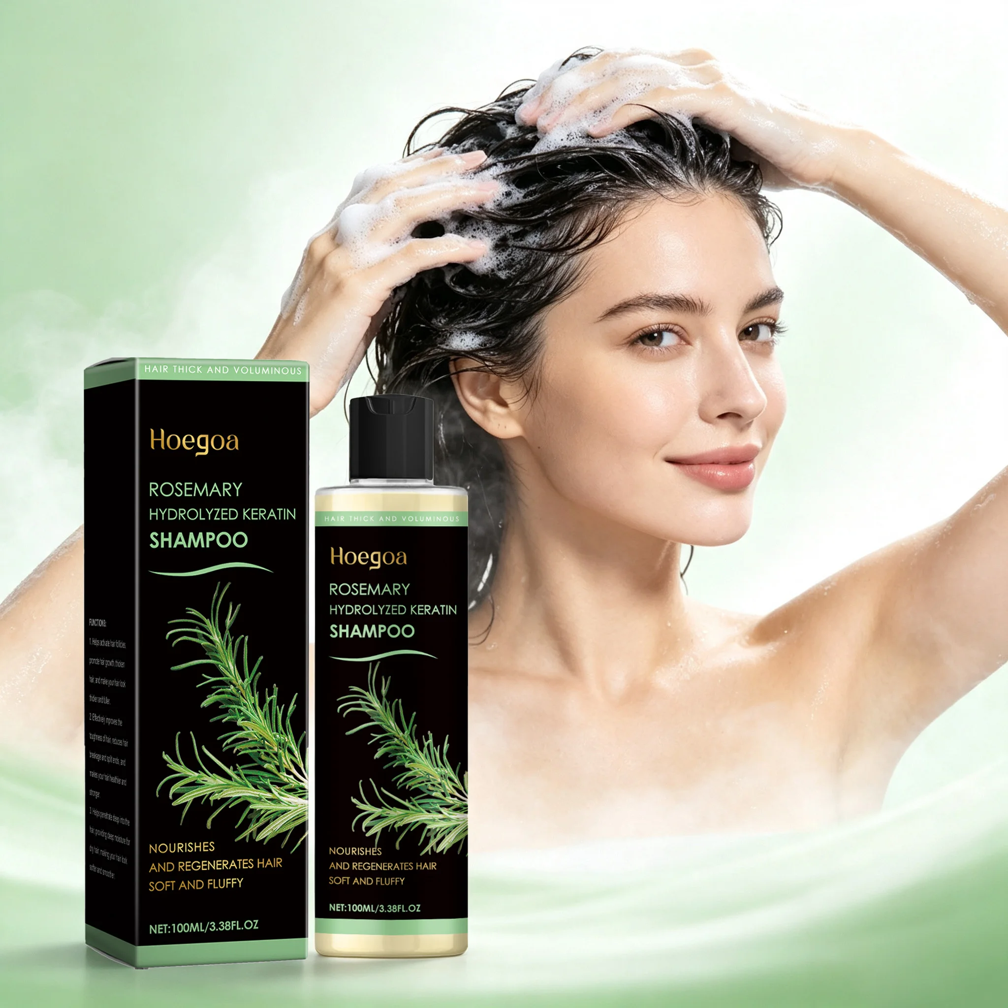 100ML ローズマリーヘアシャンプー 天然成分配合 優しく - Rosemary Hair Oil のレビューと価格