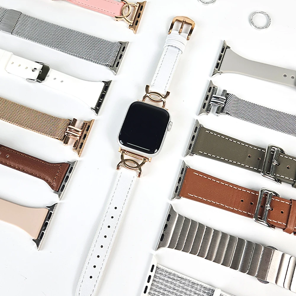 Modern Leather Strap for Dage Gi Apple Watch