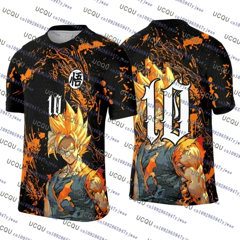 Japanse Anime Dragon Ball Cosplay Tshirt Speciale Editie Dragon Ball Voetbal Jersey Mannen/Vrouwen Oversize Sneldrogende Sport T-shirt