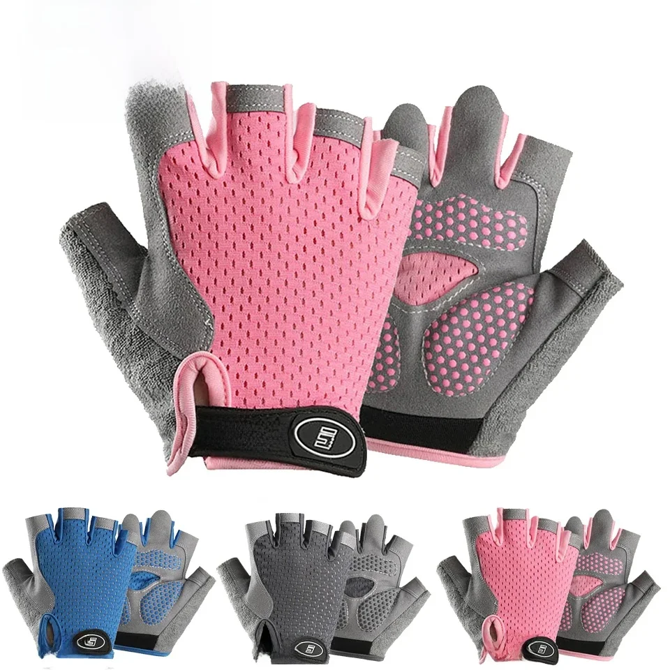 GTUBIKE 1 paire enfants demi doigt gants Sport gants respirant antidérapant Gel gants pour enfants cyclisme équitation vélo Sports