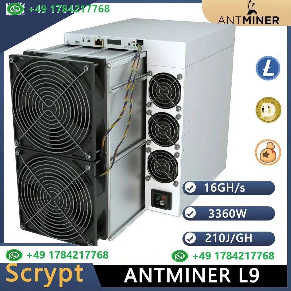 LA New Year Sale's Buy 3 Get 1 free NEW Antminer L9 16GH/S 3360W LTC / DOGE Coin Miner