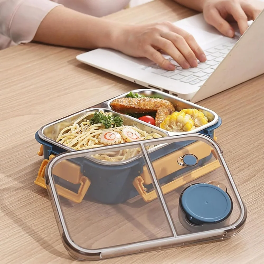 850ml Portable Lunch Boxes for Children Adults Thermo Soup Bento Box Stainless Steel Insulated Heating Food Storage Container view 5