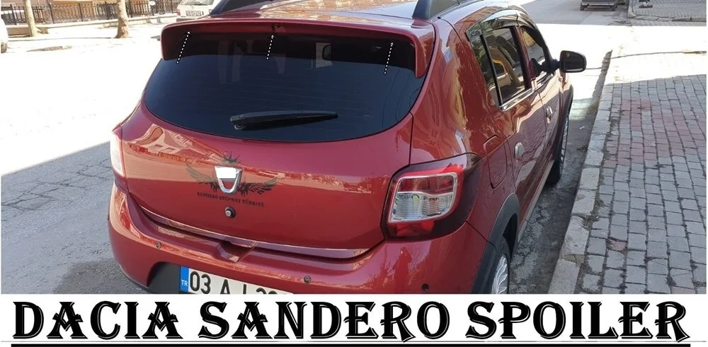 For Dacia Sandero Diffuser Extension Rear Bumper Attachment Car Styling Auto Accessory Exhaust Universal Spoiler Sill Spilitter