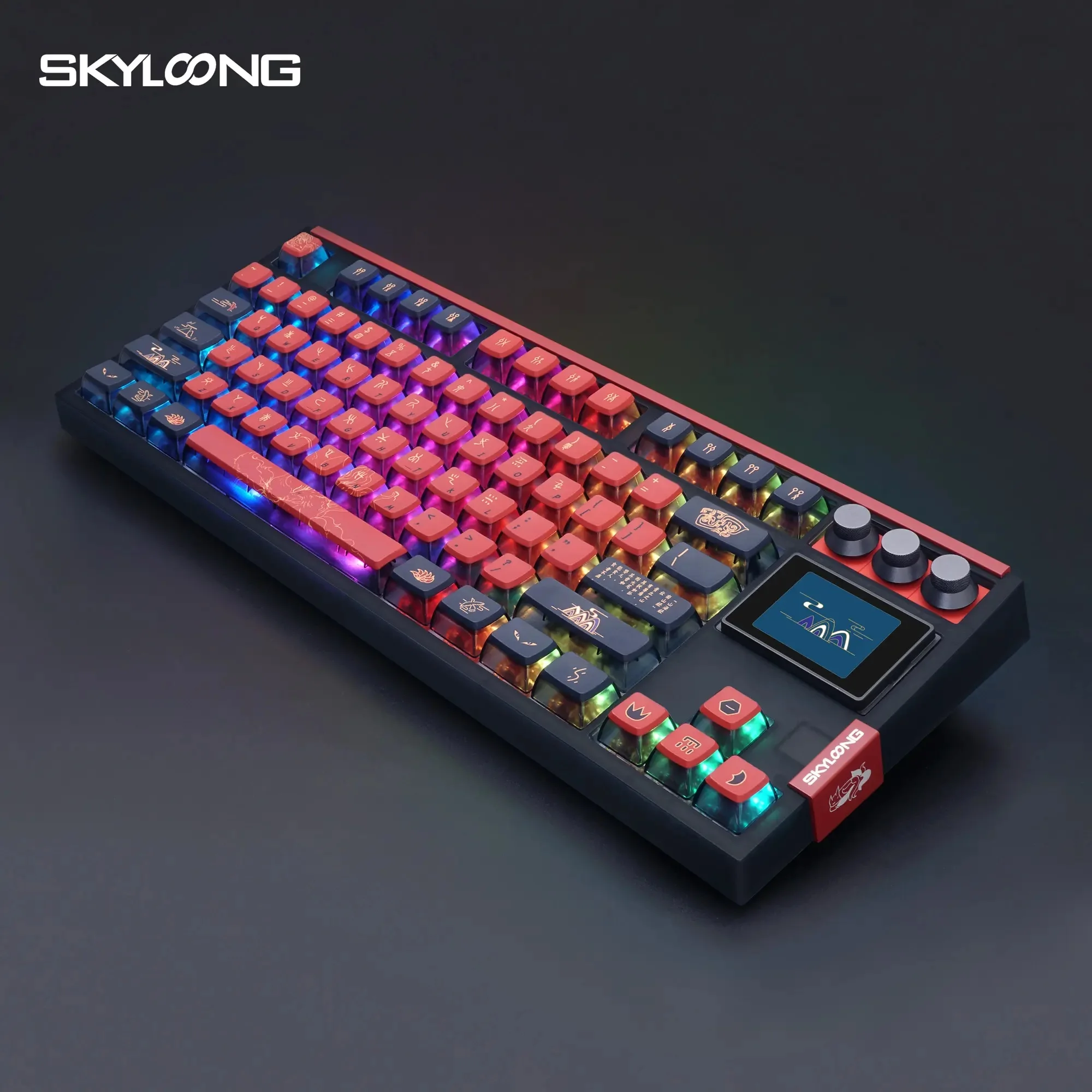 SKYLOONG GK87 Pro wireless mechanical keyboard with hot-swappable silent switches RGB backlight custom gamer keyboad for PC