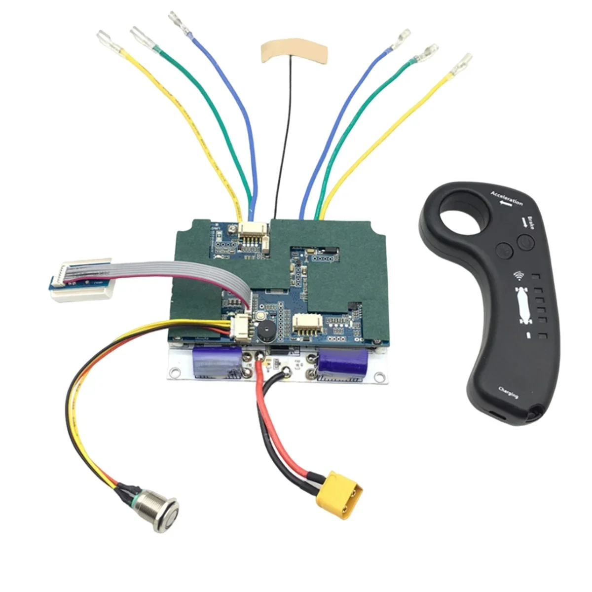 AliExpress 10S 24/36V Dual Belt Hub Motor Drive ESC 2.4G Remote Control Motor Electric Skateboard Longboard Controller(For Belt)