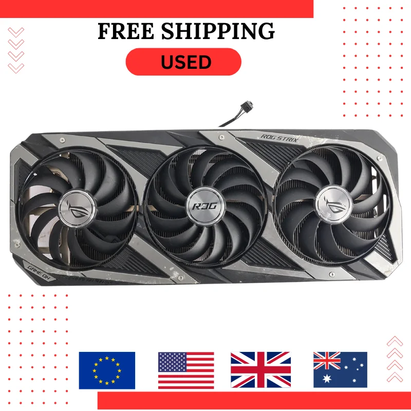 Б/У сменный радиатор для видеокарты для ASUS ROG STRIX RTX 3060Ti 3070 3070Ti 3080 3080Ti 3090 95 мм, оригинальный радиатор