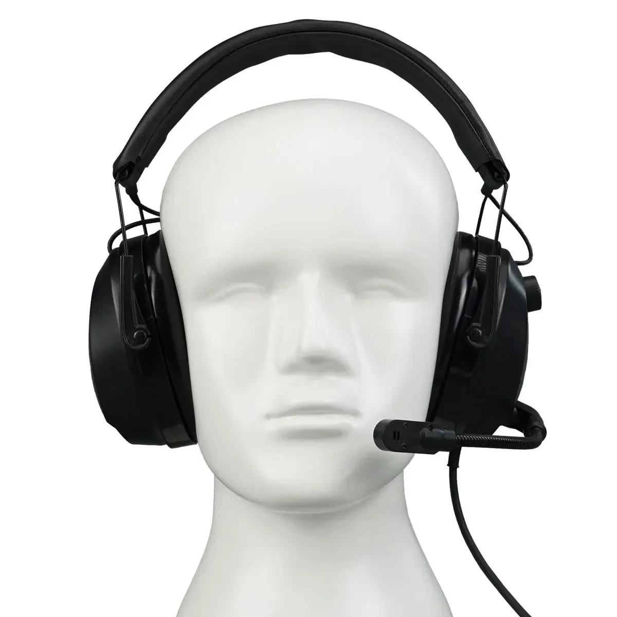 Retevis KM-headset met ruisonderdrukking Draaibare gommicrofoon voor Baofeng UV-5R Quansheng UV K5 UV K6 UV K58 Walkie Talkie - afbeelding 2