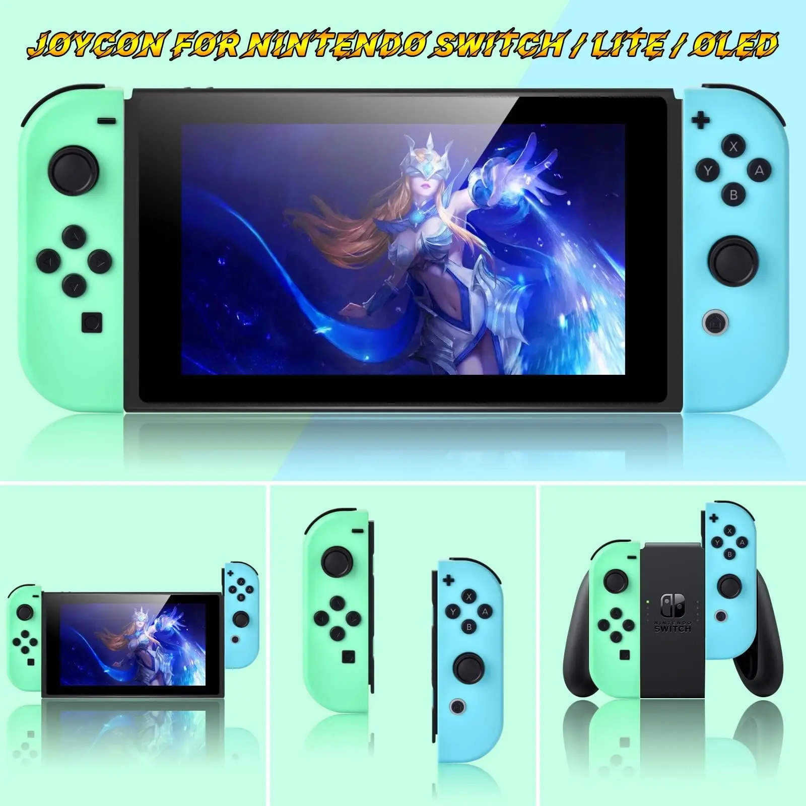 Joy con Switch Wireless Control Joycon Controller con Joystick a doppia vibrazione Gamepad Per console per videogiochi Switch Accessorie