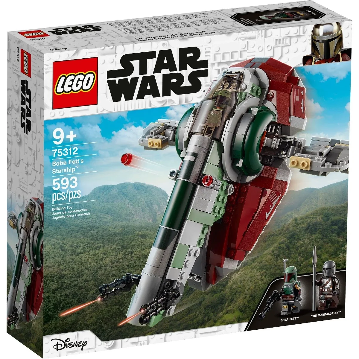 Lego Star Wars - Boba Fett's Starship, 75312, Toys, Boys, Girls, Blocks, Pieces, Original, Store, Official License, New, Bricks, Bricks, Gift, Man, Woman, Adult