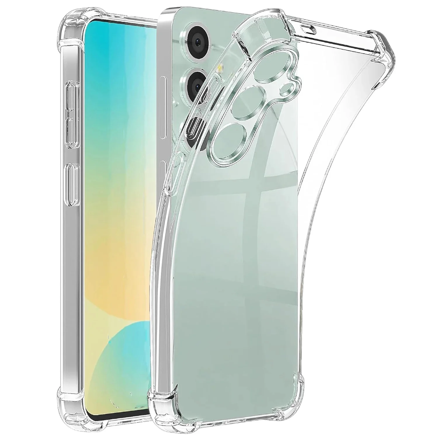 Coque transparente pour Samsung Galaxy S25 S24 S23 S22 S21 S20, étui Ultra antichoc pour Samsung S8 S9 Plus S10 Lite S20 S21 S23 FE