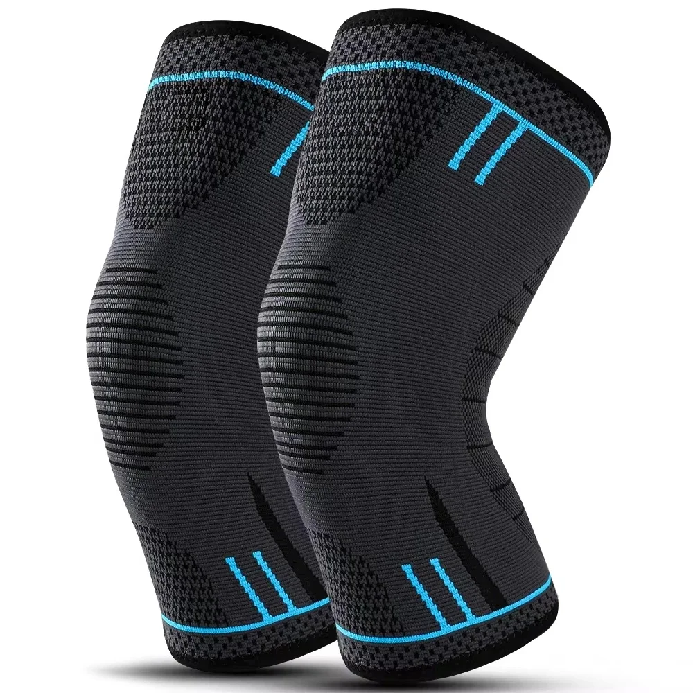 Manchon de soutien du genou à Compression, 1 pièce, genouillères élastiques en Nylon respirant, attelle de protection pour sport, basket-ball, volley-ball, course à pied