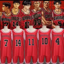 Custom Cosplay Sets Anime Shohoku School Basketball Team Rukawa Hanamichi Sakuragi Jersey Set Cosplay Costume Sportswear Uniform