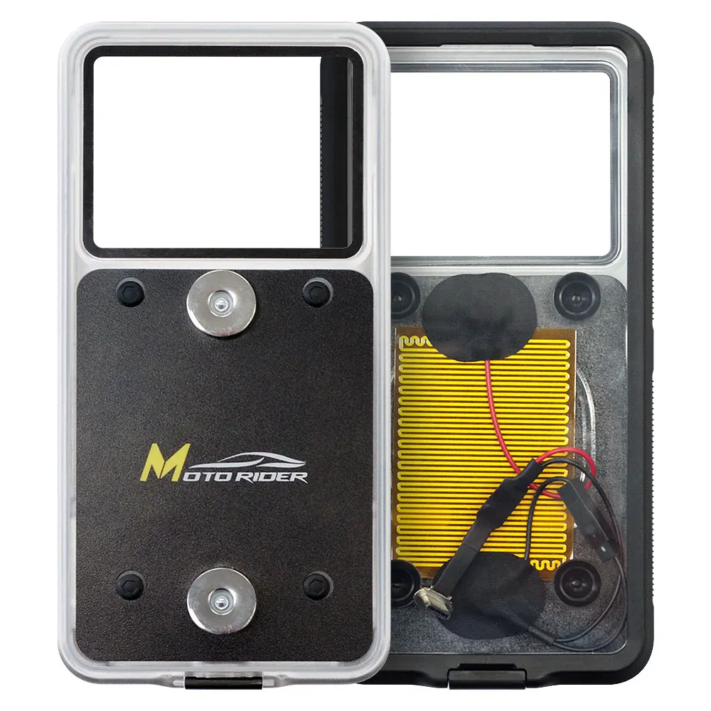 모토라이더 배달대행 자석 방수 사계절 일반 열선형 무선 충전 케이스 오토바이 라이더 스쿠터... - 3