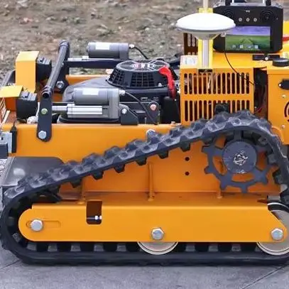 Customized Intelligent Tracked Remote-Controlled Lawn Mower with GPS & 550mm Cutting Width for Precise Turf Maintenance