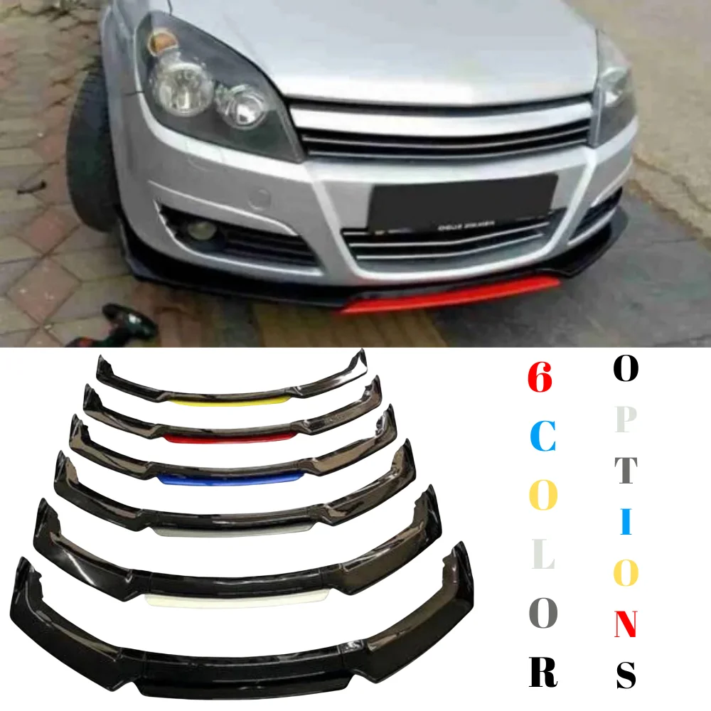 4 Piece Front Bumper Lip For Opel Astra H Car Accessories Five Color Options Modified Sport Exterior Parts Tuning