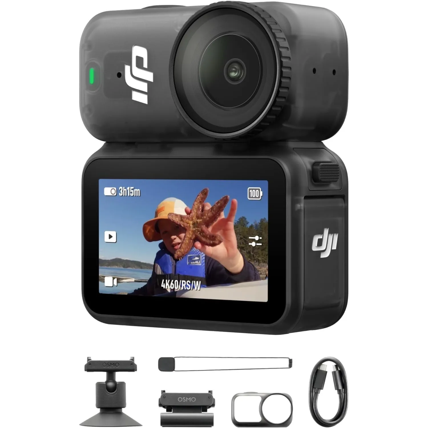 DJI Osmo Nano Standard Combo (128GB) - Small 4K/60fps Vlogging Camera with a 1/1.3