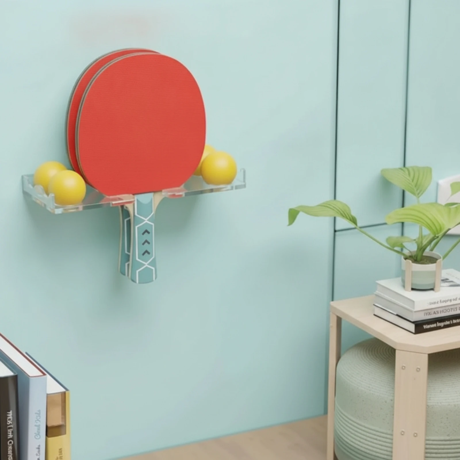 투명 아크릴 벽걸이형 탁구 패들 디스플레이 랙 탁구 라 - Table Tennis Balls 리뷰 및 가격