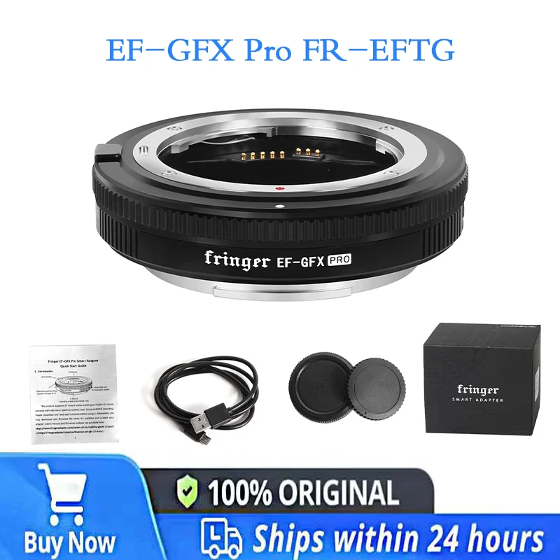 Fringer EF-GFX Pro FR-EFTG1 Auto Focus Lens Adapter Ring For Canon EF to Fujifilm GFX100 GFX100S Sigma Tamron EF Lenses
