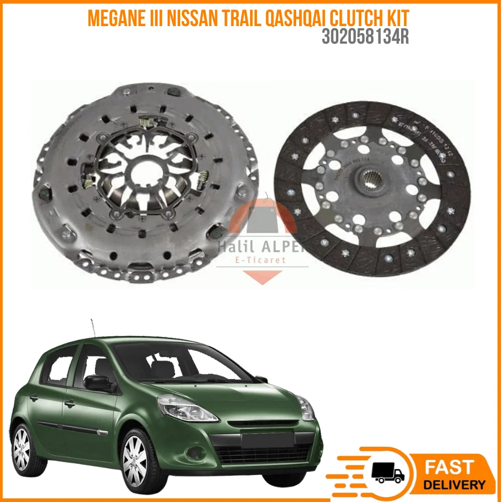 For Megane III Nissan Trail Qashqai clutch kit DCI Oem 302058134R 1.6 fast shipping super quality