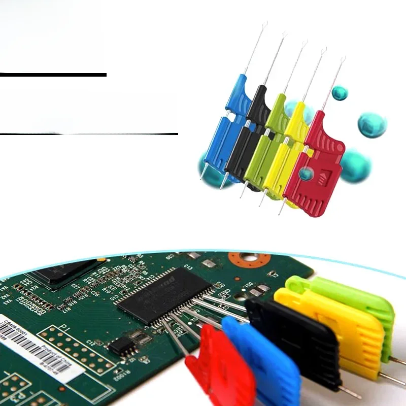 10x uniwersalny Chip zacisk testowy/IC klip testowy BIOS analizator stanów logicznych SOP SOIC SOP8 SMD zaczep z haczykiem sieciowym — zdjęcie 2
