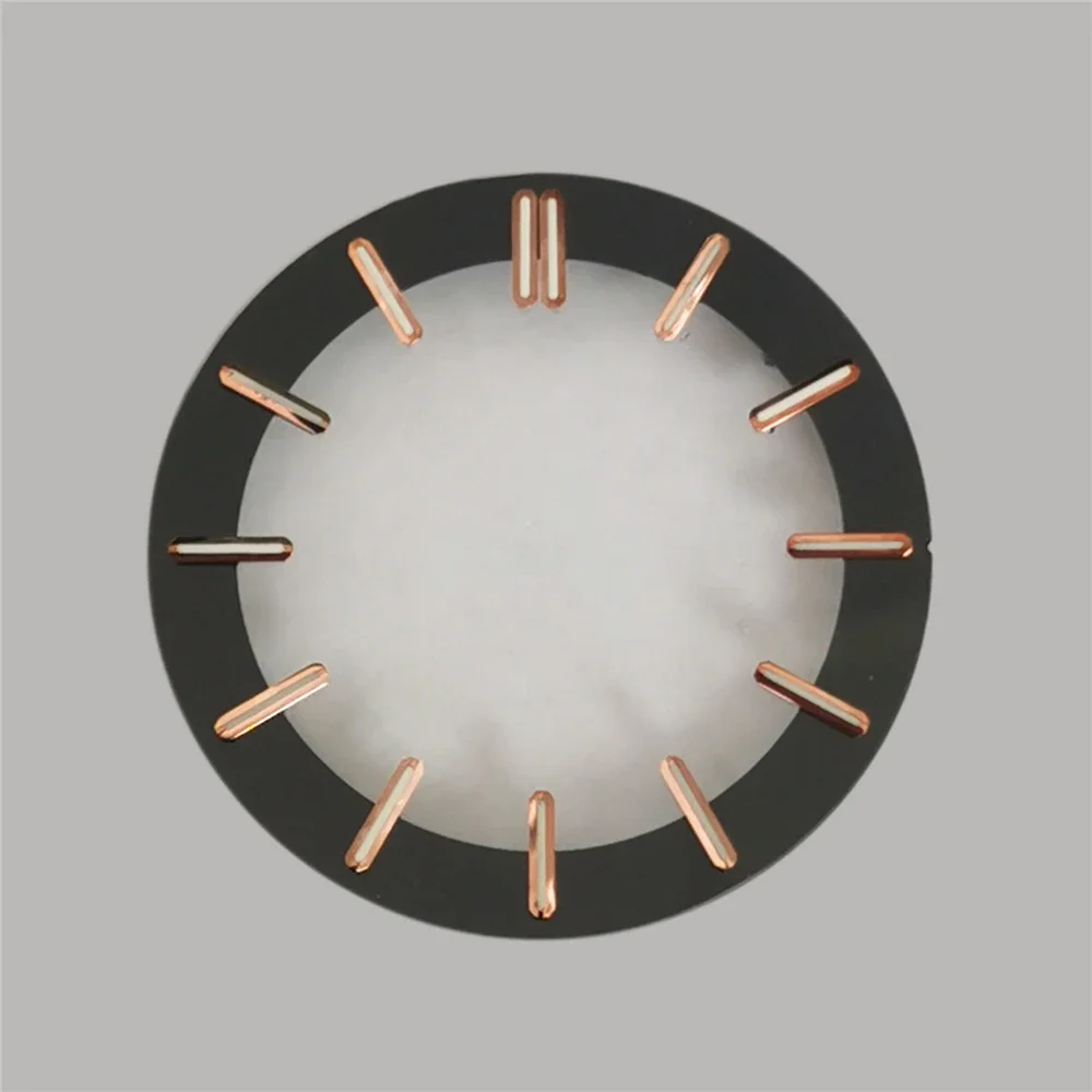 31,8 MM Grün Leuchtende Uhr Zifferblatt für NH70 Bewegung Runde Dials Uhr Geändert Zubehör
