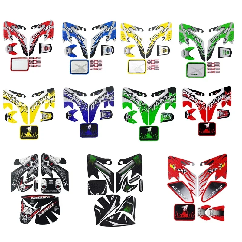 AliExpress Dirt Pit Bike CRF50 Plastic Sticker Body Kit Decals Decoration Accessories For CRF 50 Electric Motorcycle Accessories ATV