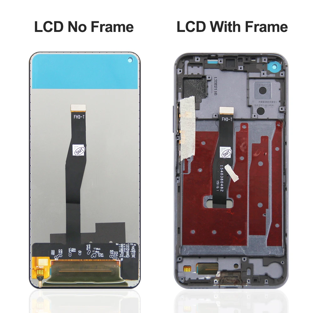 6.26\'\' For Huawei Nova 5T LCD YAL-L21 Display Replacement For Honor 20 Honor20 Touch Screen Digitizer Assembly With Frame