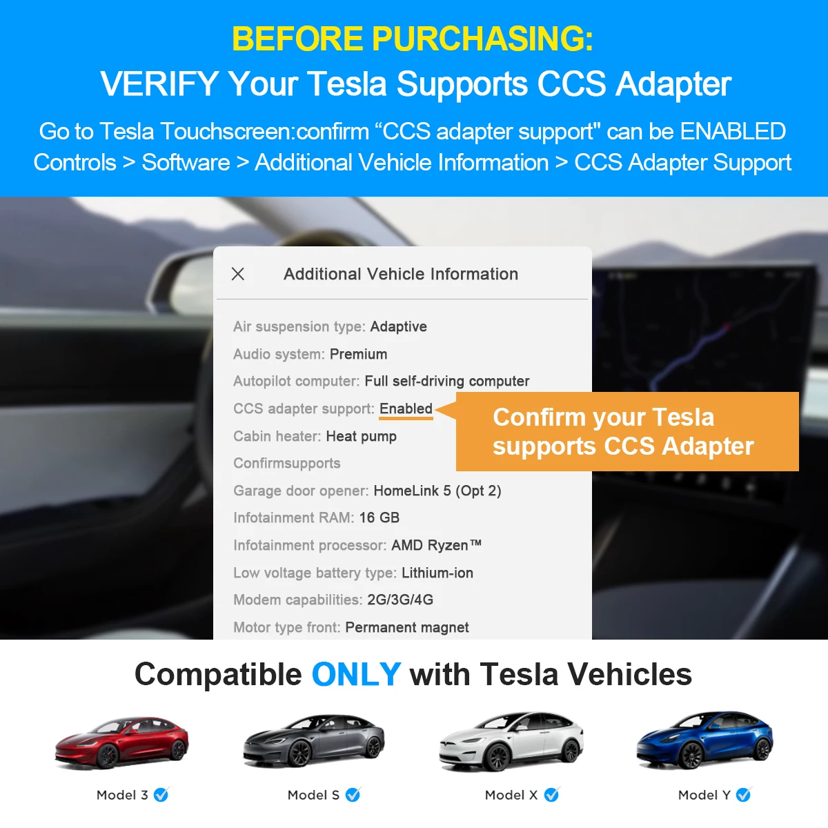 CCS2 To Tesla EV Charger Adapter CCS2 To TPC Convertor 250A Electric Vehicle Charging Adapter Fit For Tesla Electric Car