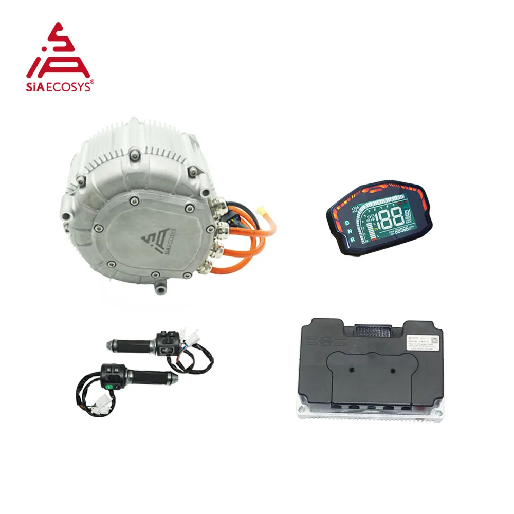 

SIA155-48 18KW Peak PMSM Hairpin Motor Electric Mid Drive Motor Kit with ND72680B Encoder Controller for High Power E-Motorcycle