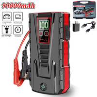 99800mAh Portable Car Jump start Peak 5000A Power Bank charge 12V Auto start Equipment Oil Diesel Car Emergency Battery