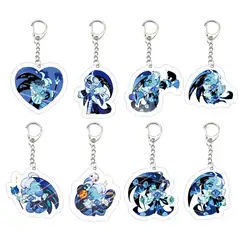Cute Shadow Milk Cookie Keychains for Accessories Bag  Acrylic Shadow Milk Cookie Pendant Keyring Key chain Fans Gifts