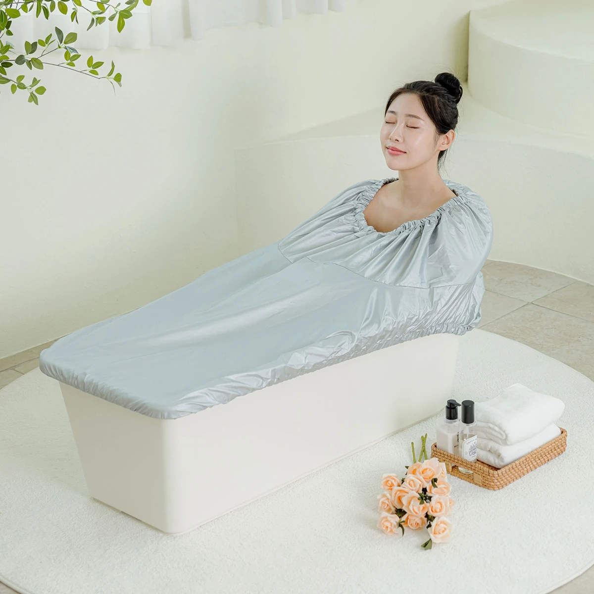 Green Sense tragbare Halbkörper badewanne Falt abdeckung für große Haushalte