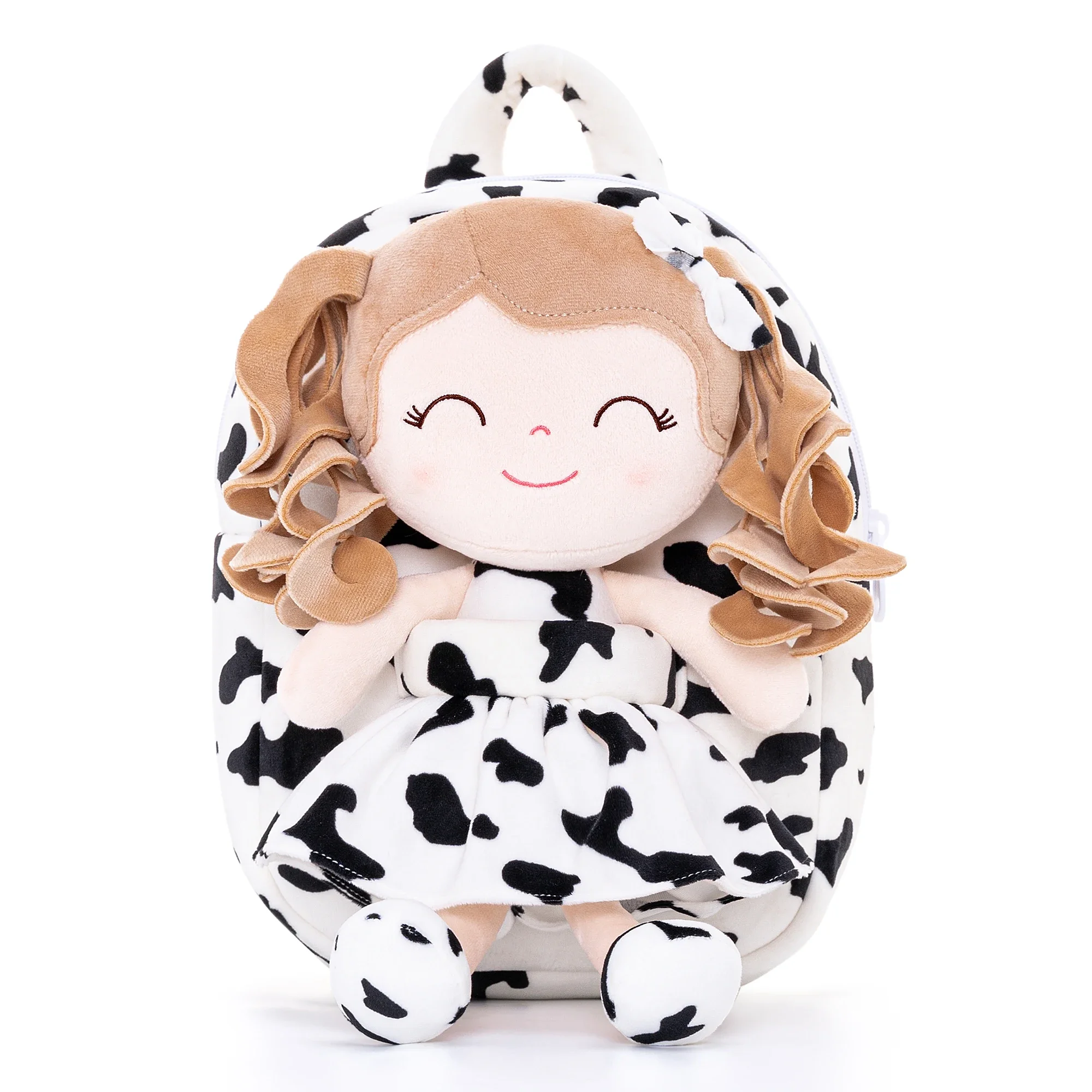 Gloveleya Plush Backpack curly hair doll bag 2023 new design animal toys