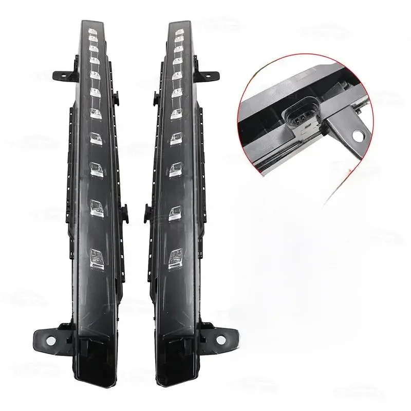Fit Voor Audi Q7 2010-2015 DRL Richtingaanwijzer Lampen Running 11 LED Licht Running Lampen 4L0953041E 4L0953042E Geen Dynamische - afbeelding 2