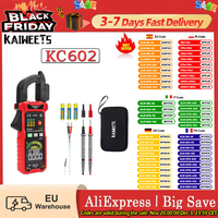Kaiweets Kc602 Smart Digital Clamp Meter 6000 Counts True-Rms Auto Range Ac/Dc Current Ncv Detection Function