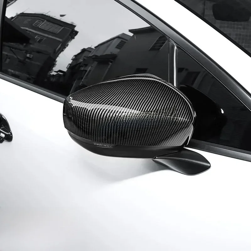 For Subaru Crosstrek Impreza 2024 2025 Forester 2025 2026 Carbon Fiber Car Side Rearview Mirror Cover Cap Trims Protector